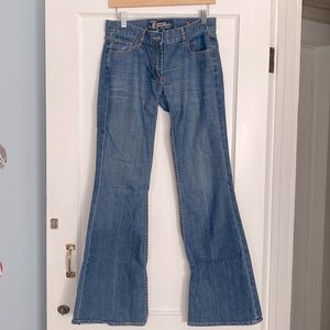 French connection wide leg flare jeans